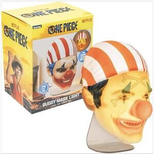 Buggy Mask Light Wall Mountable/Freestanding LED Lamp One Piece Decor Netflix